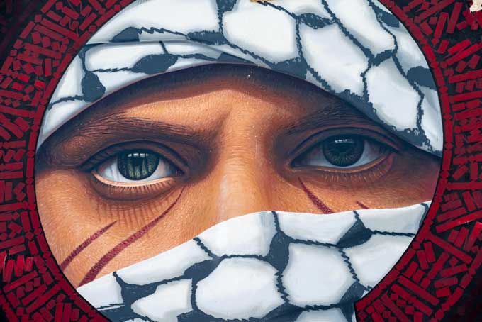 Street photography. Appearance graffiti Naples