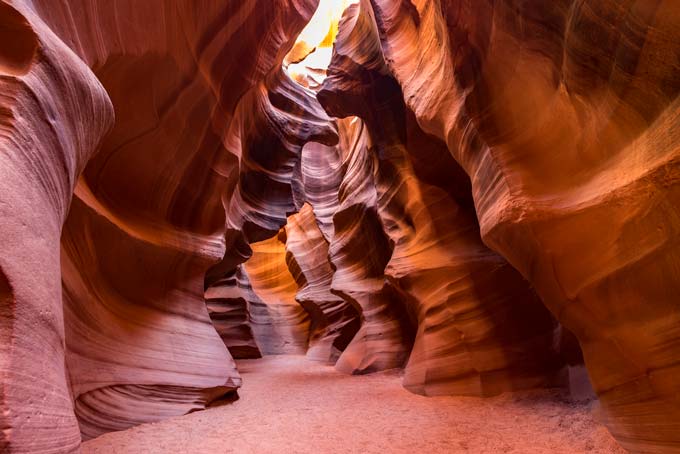 Landscape. Antelope canyon rainbow