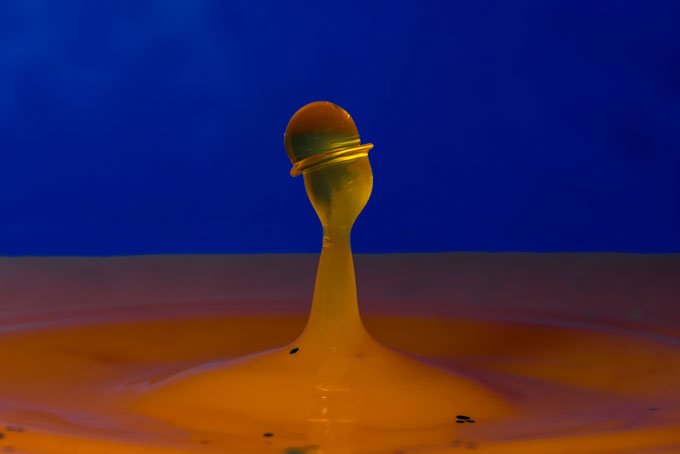 Macro. Englishman abstract waterdrop